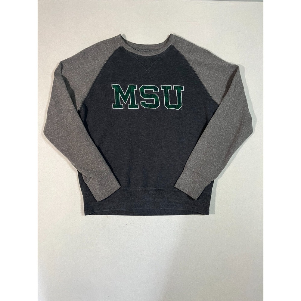 Vintage Michigan State Spartans Sweatshirt Adult Medium Embroidered